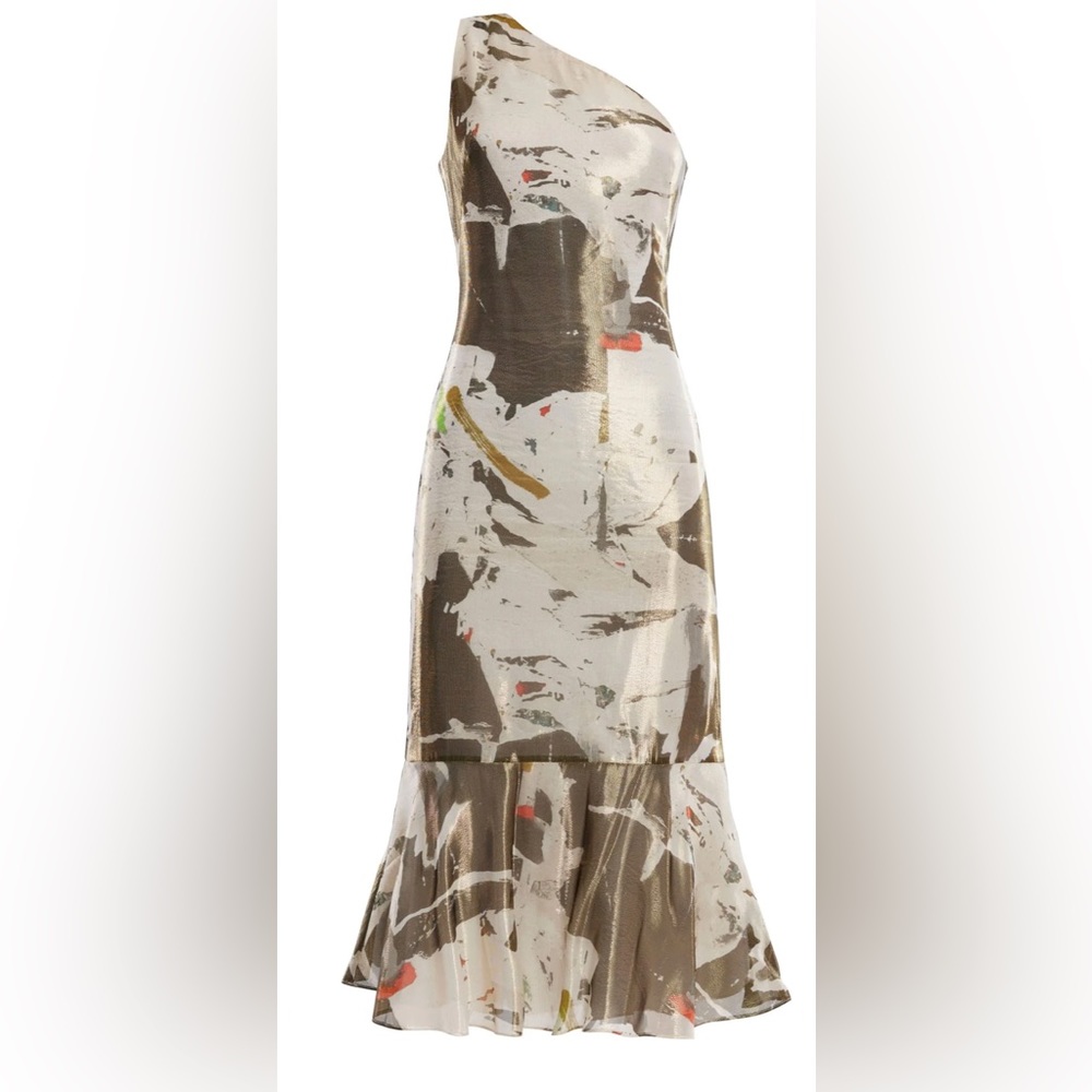 BCBG Maxazria Aceline One Shoulder Dress NWT SZ 10